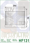 Olejový filter HIFLOFILTRO HF131