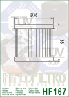 Olejový filter HIFLOFILTRO HF167