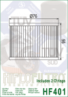 Olejový filter HIFLOFILTRO HF401