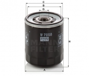 MANN FILTER Olejový filter W 7058
