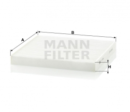 MANN FILTER Kabínový filter CU 2544