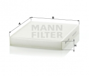 MANN FILTER Kabínový filter CU 2559