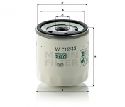 MANN FILTER Olejový filter W 712/43