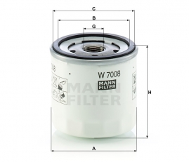 MANN FILTER Olejový filter W 7008