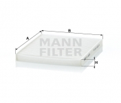 MANN FILTER Kabínový filter CU 2026