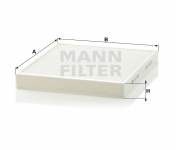 MANN FILTER Kabínový filter CU 2757