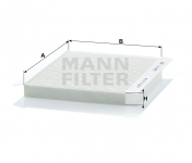 MANN FILTER Kabínový filter CU 2422