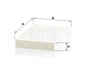 MANN FILTER Kabínový filter CU 22 016