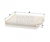 MANN FILTER Kabínový filter CU 23 011