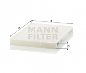 MANN FILTER Kabínový filter CU 2620