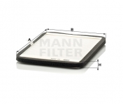 MANN FILTER Kabínový filter CU 2424