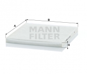 MANN FILTER Kabínový filter CU 2435