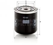 MANN FILTER Filter hydrauliky WD 920