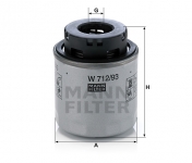 MANN FILTER Olejový filter W 712/93