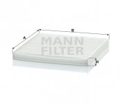 MANN FILTER Kabínový filter CU 2131