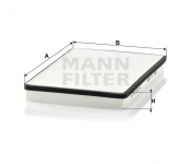 MANN FILTER Kabínový filter CU 2672