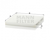 MANN FILTER Kabínový filter CU 22 010