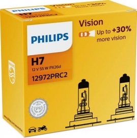 PHILIPS Vision H7 PX26d 12V 55W 12972PRC2 2ks