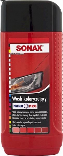 Sonax Polish & Wax Color NanoPro červená 500 ml