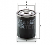 MANN FILTER Olejový filter W 712/4