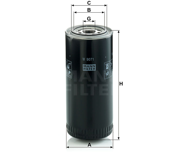 MANN FILTER Olejový filter W 9071